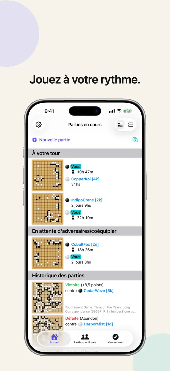 Screenshot #3 pour Surround - Jeu de Go en ligne