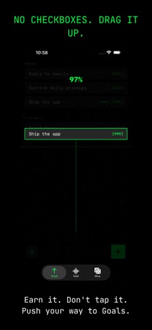 Uphill - Dark Minimalist Tasks screenshot