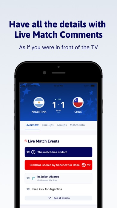 America 2024 Live Scores Screenshot