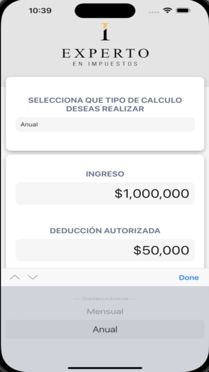 Calculadora de ISR