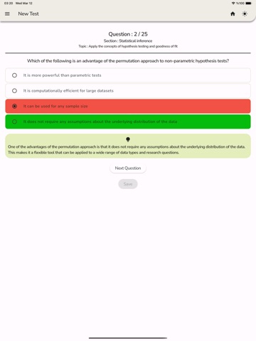Actuary Exams Practice Test iPad screenshot