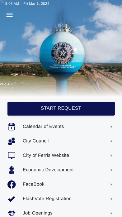 City of Ferris app screenshot