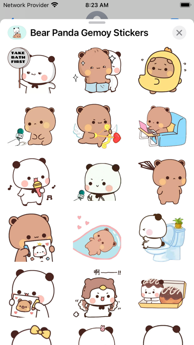Bear Panda Gemoy Stickers Screenshot
