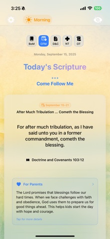 Scripture of the Day - Family iPhone screenshot