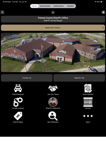 Putnam County Sheriff Indiana iPad screenshot