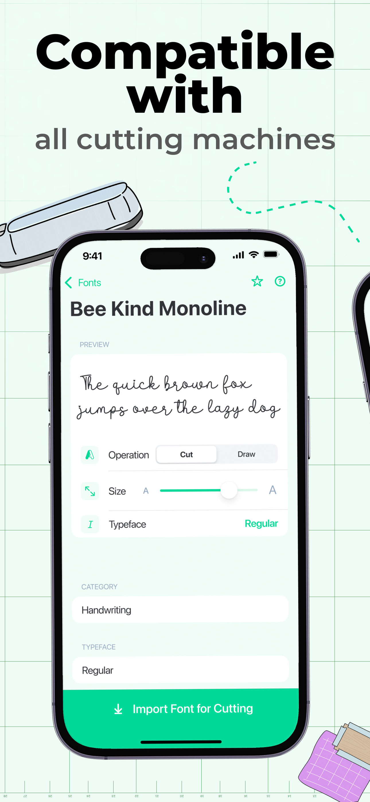 Cutting Fonts screenshot 3
