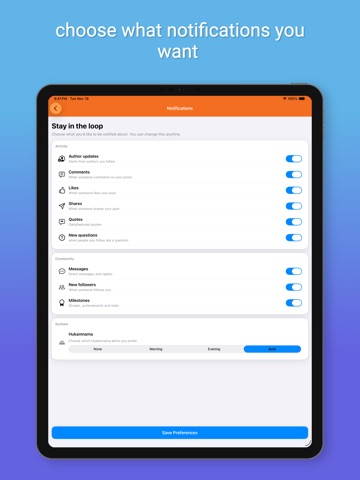 Nitnama iPad screenshot