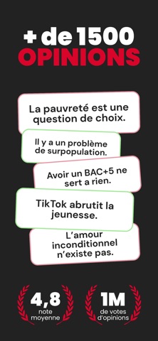Unpopular Opinions, Jeu soirée iPhone screenshot 2