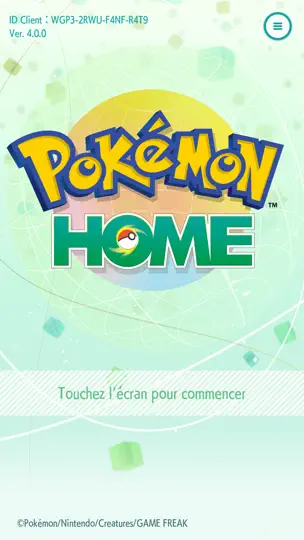 Capture d'écran de Pokémon HOME sur iPhone 1