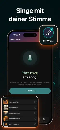 Screenshot von AI Song Generator - Soniva auf dem iPhone 3