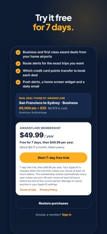 AwardFlare: Award Flights screenshot 3