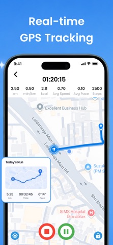 GPS Running & Run Tracker App iPhone screenshot