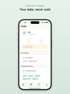 Exemio: Eczema Symptom Tracker screenshot 13