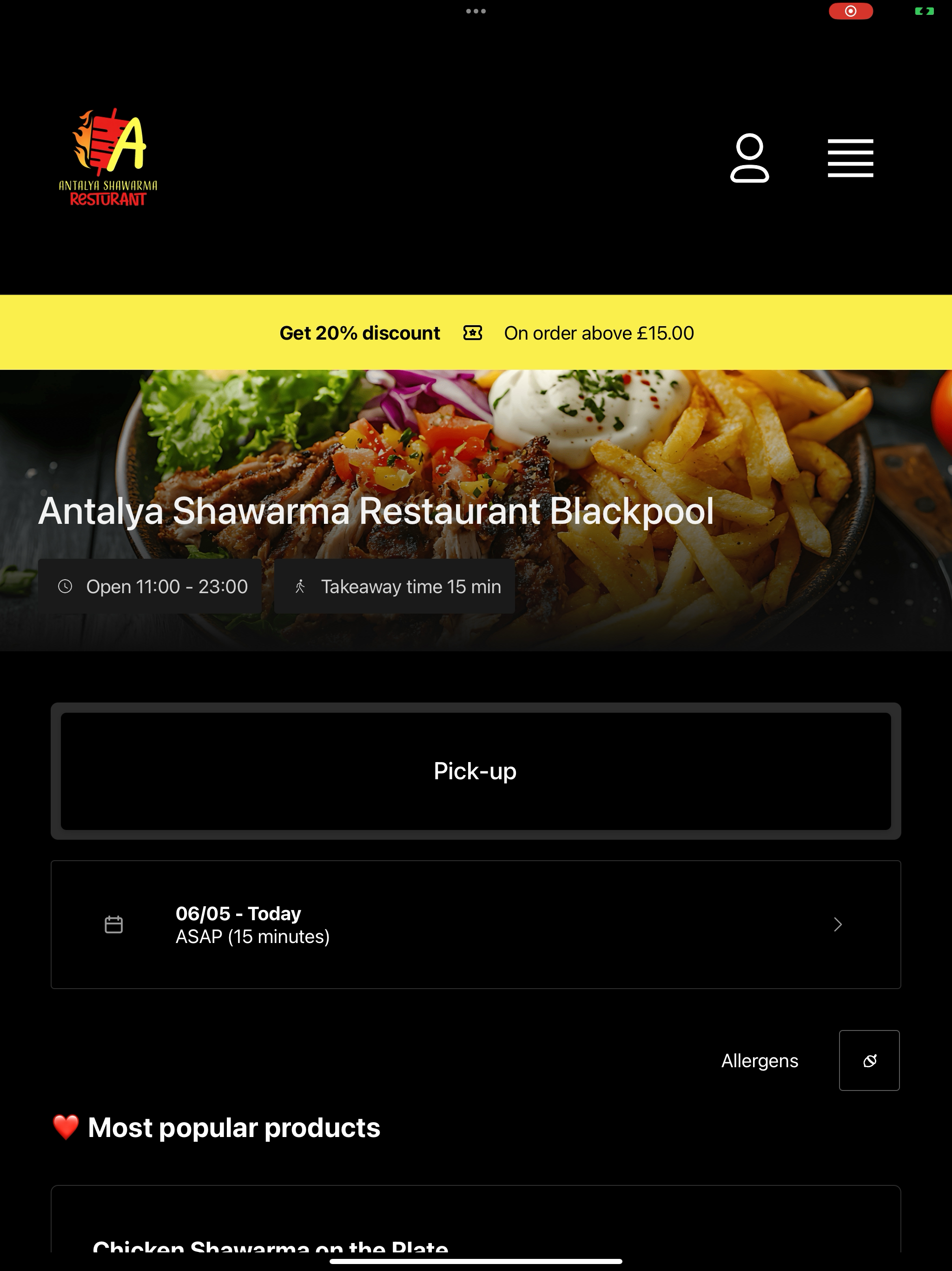 Antalya Shawarma Restaurant Bl screenshot 7