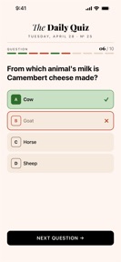 The Daily Quiz — Trivia screenshot