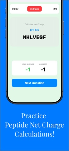 Amino Acids Quiz Screenshot 5 of 7