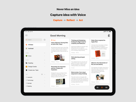 ideaShell: Compañero IA iPad screenshot 1