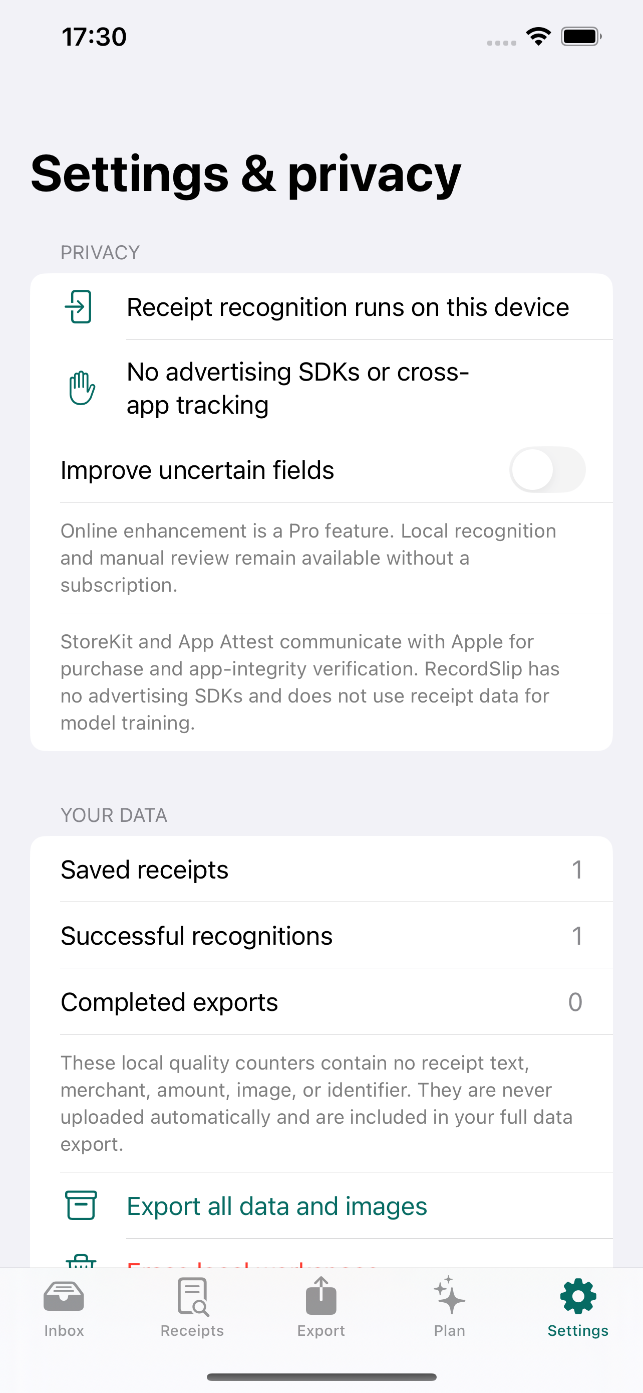 RecordSlip screenshot 6