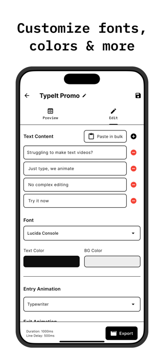 TypeIt: Text to Video Maker Screenshot 2 of 6