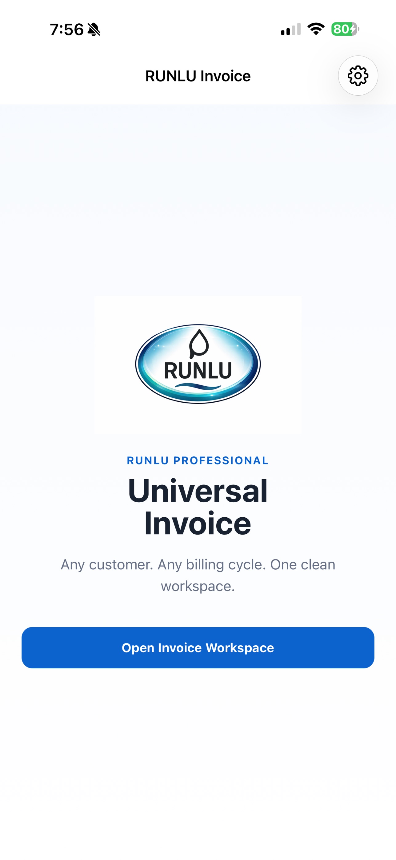 Screenshot 1 of RUNLU Universal Invoice