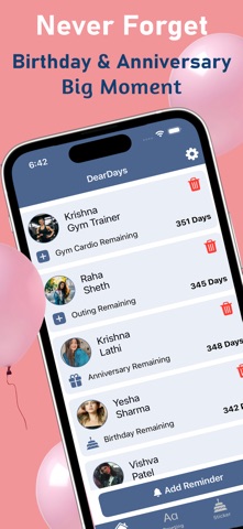 Wishly: Birthday Reminder App screenshot