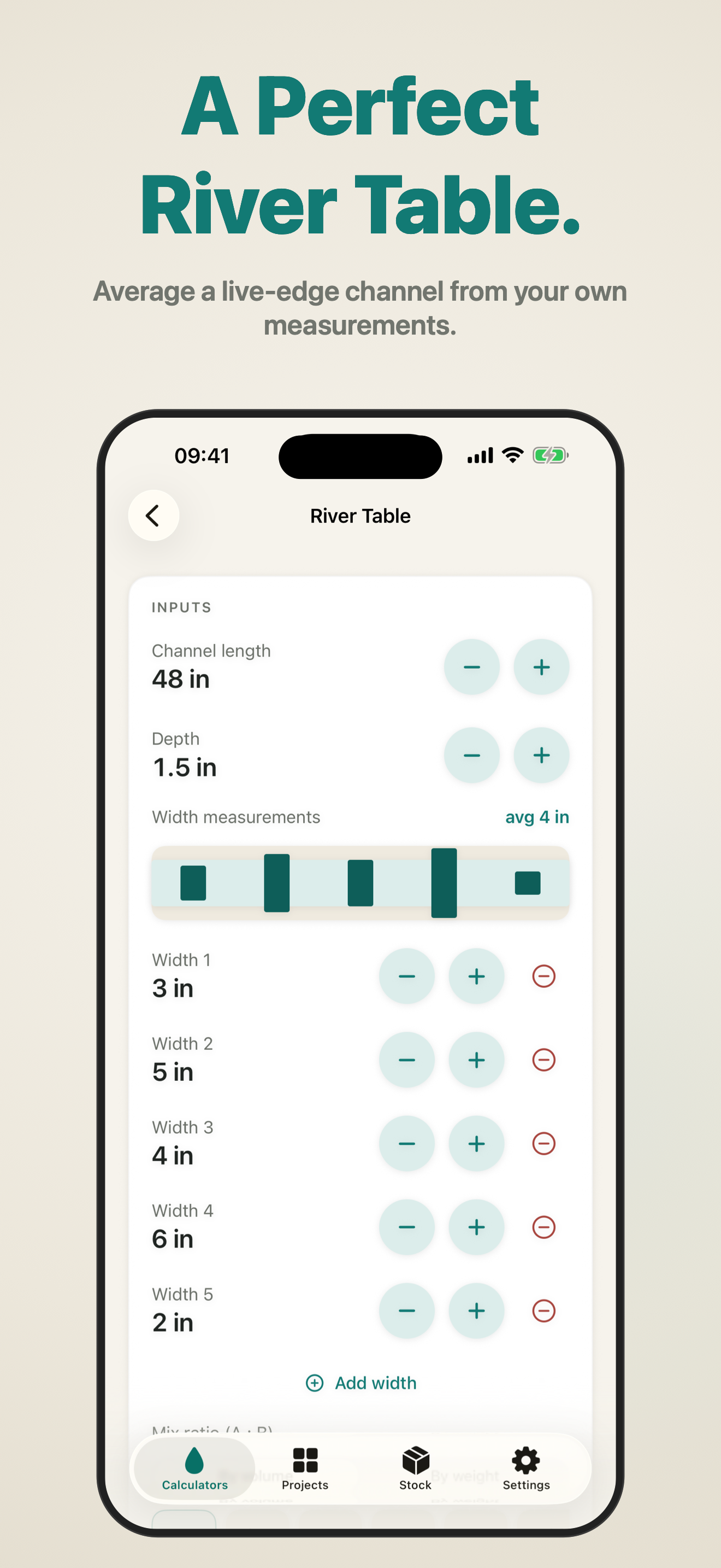 Meniscus: Resin Calculator