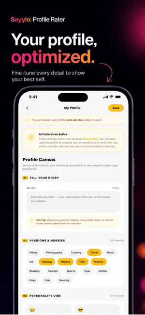 Sayylo: Profile Rater screenshot 3