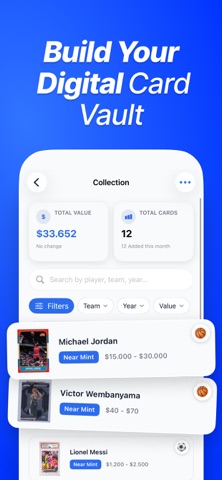 CardSense: Sports Card Scanner iPhone screenshot