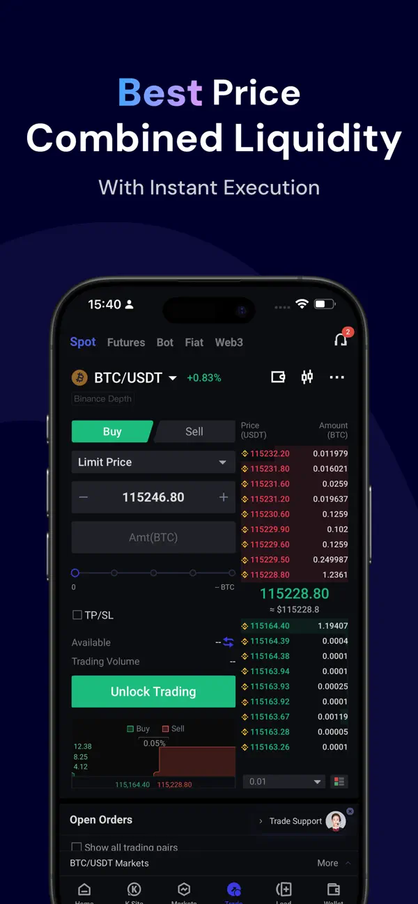 Screenshot #2 pour BitKan: Trade Bitcoin & Crypto