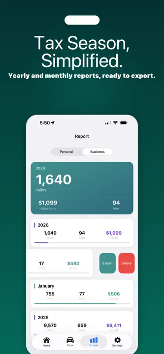 Mile Logger: Screenshot 5 von 5