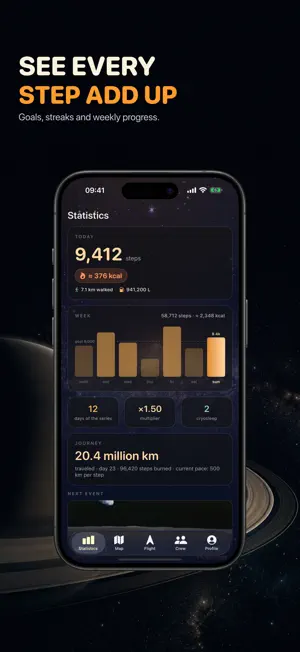 Step Counter Game - AstroSteps screenshot 3