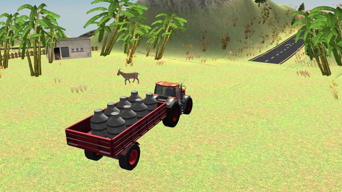 Hill tractor trolley transport