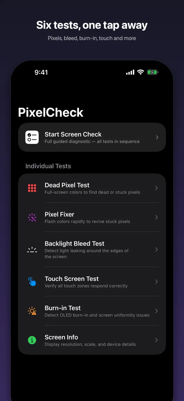 Screenshot #3 pour PixelCheck : Pixels morts
