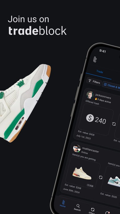 Tradeblock - Sneaker Trading
