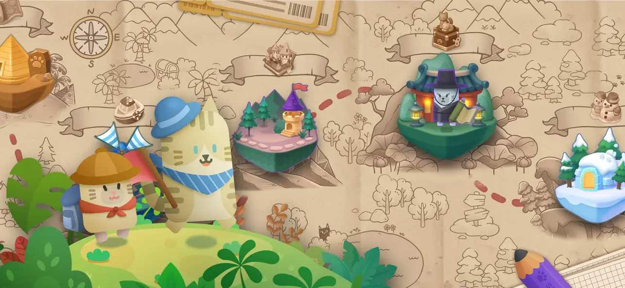 Merge Cats: Catopia Puzzle Hack screenshot 4 - game app interface