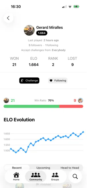Pongmatch Table Tennis Network screenshot 1