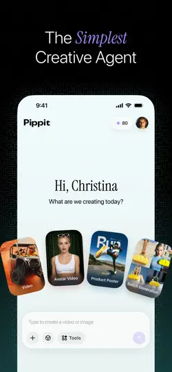 Скриншот Pippit: AI Video & Image Maker на iPhone 1