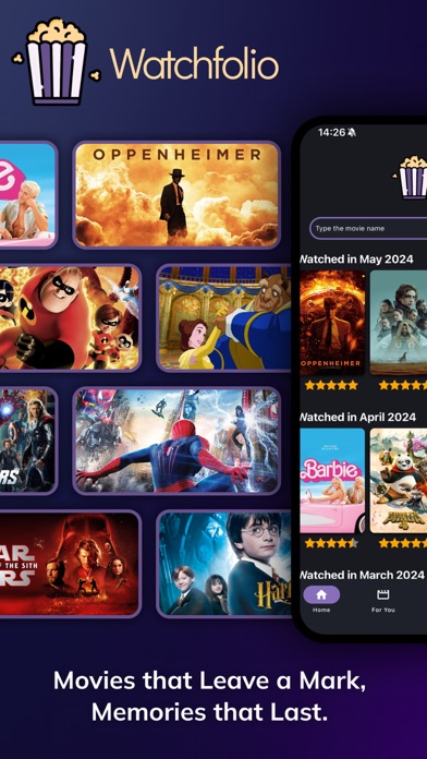 Watchfolio: Movie Tracker Screenshot