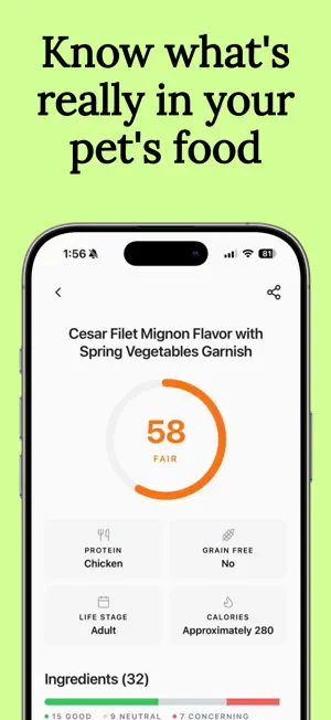 Woof Pet Food Scanner screenshot 1