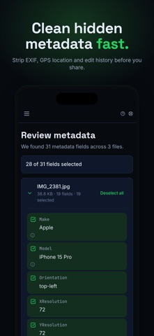 MetaSweep: Metadata Remover Screenshot 2 of 5