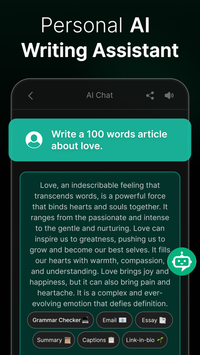 Chat AI: Chatbot, Writing Bot Screenshot