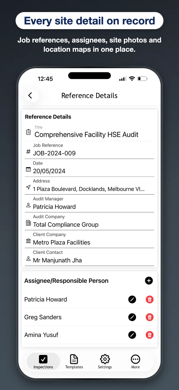 Screenshot #2 pour OnSite Checklists - Auditing