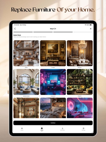 Home AI - Interior Design iPad screenshot