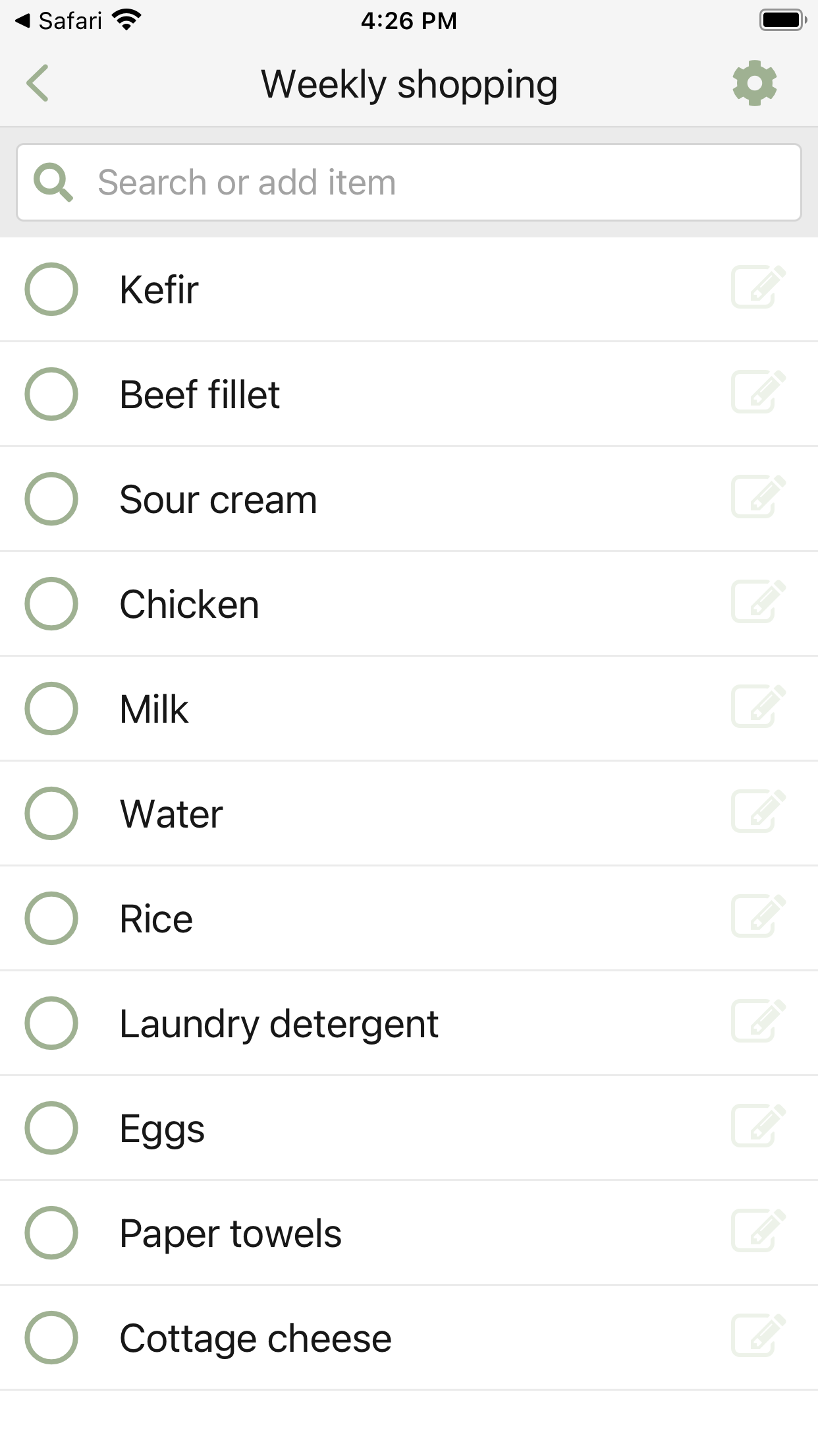 Smart Family Shopping List