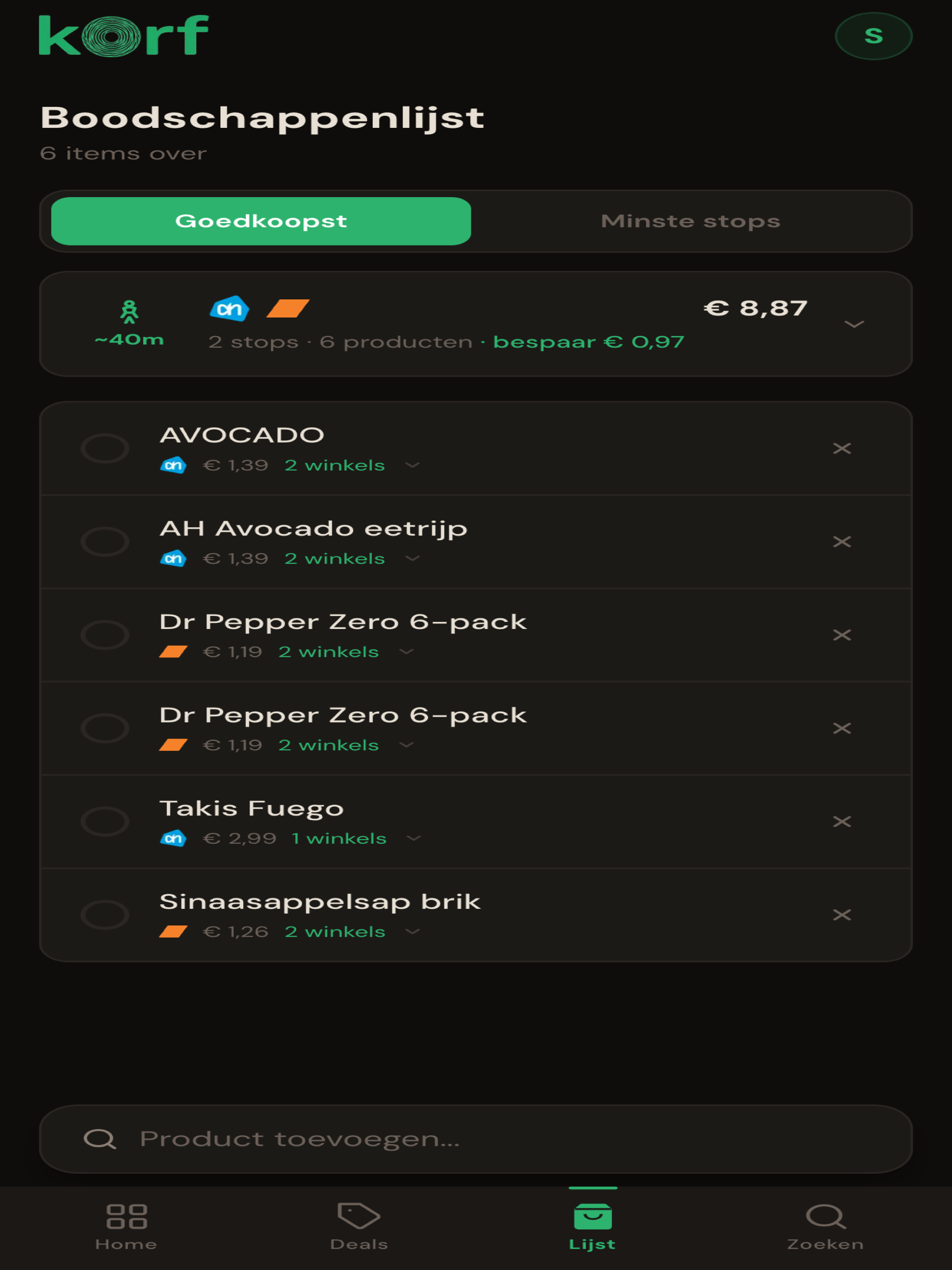 Korf – Smart Grocery Shopping screenshot 6