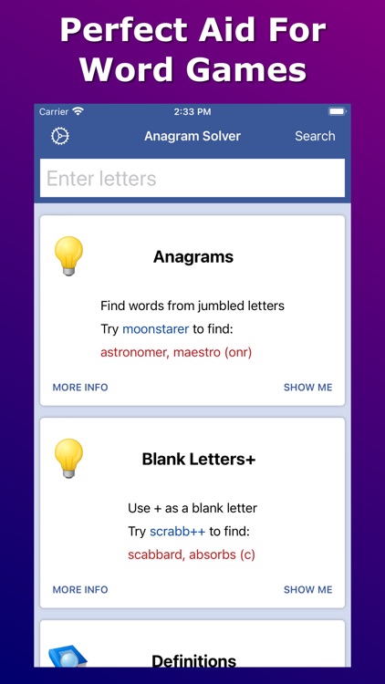 Anagram Solver - Crosswords