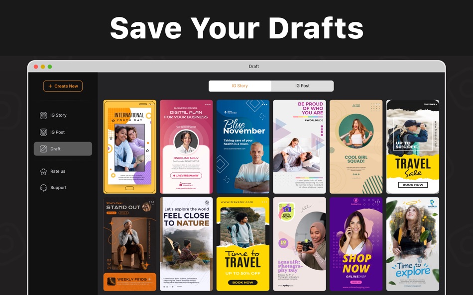#6. AI Design Layout for Story (macOS) Podle: Samia Asif