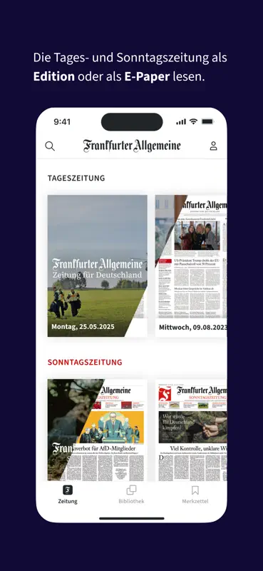 F.A.Z. Kiosk - App zur Zeitung screenshot 2 of 6