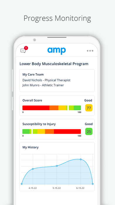 AMP Health Screenshot