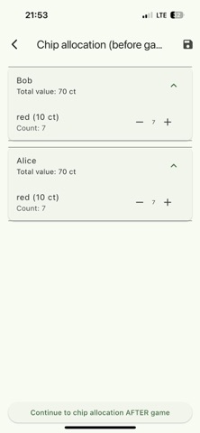 PokerChipCalcApp iPhone screenshot
